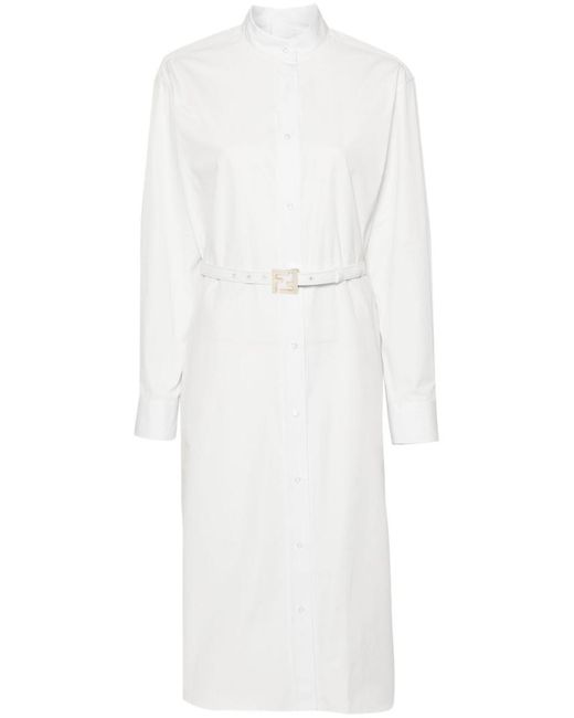 Fendi White Poplin Dress-Shirt