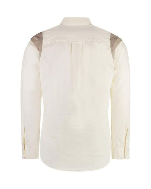 DSquared² Natural Cream And Cotton Blend Shirt for men