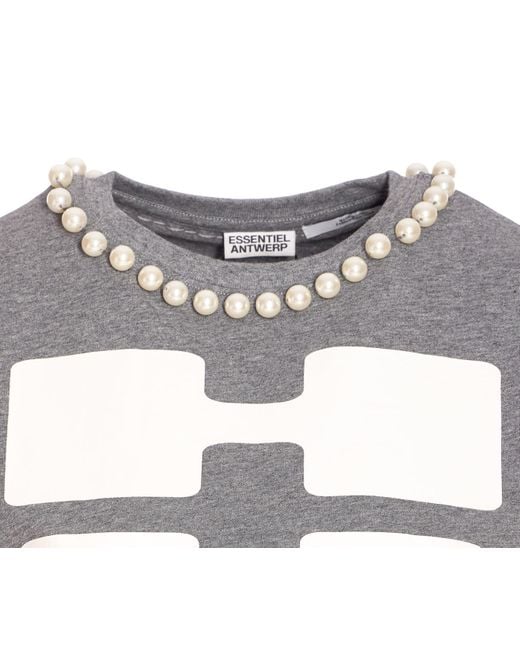Essentiel Antwerp Gray T-Shirts And Polos