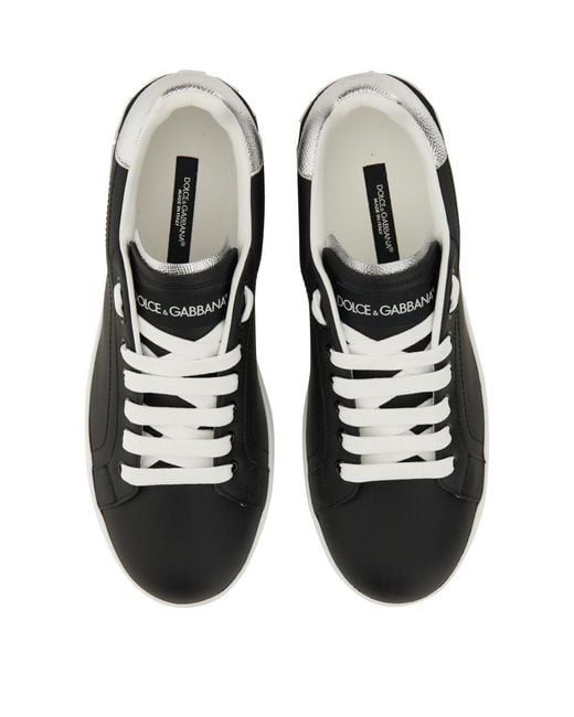 Dolce & Gabbana Black Portofino Sneaker