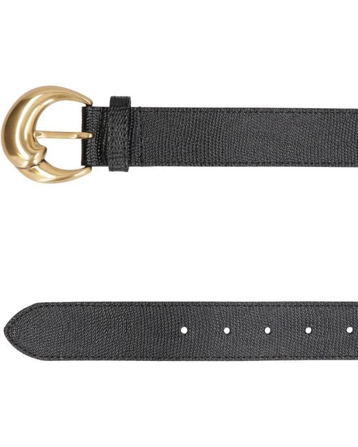 Etro Black Paisley Leather Belt