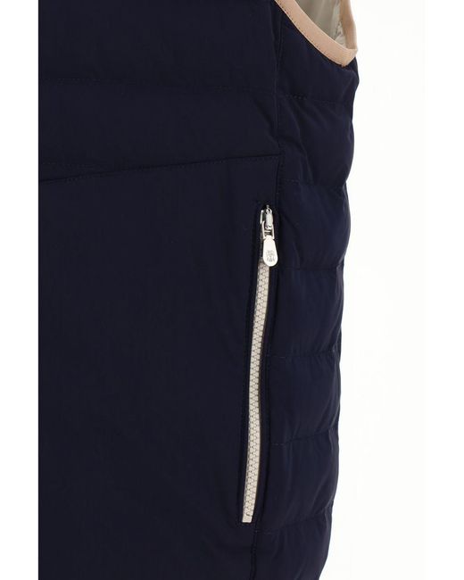 Brunello Cucinelli Blue Outwear Waistcoats for men