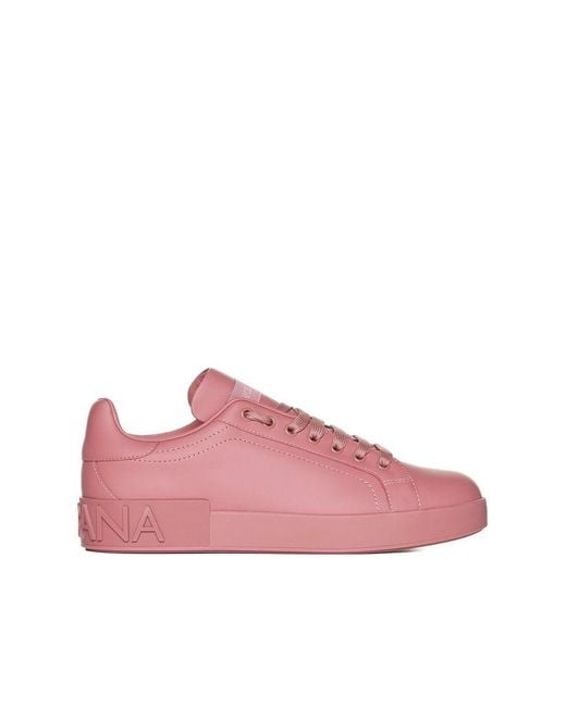 Dolce & Gabbana Pink Sneakers