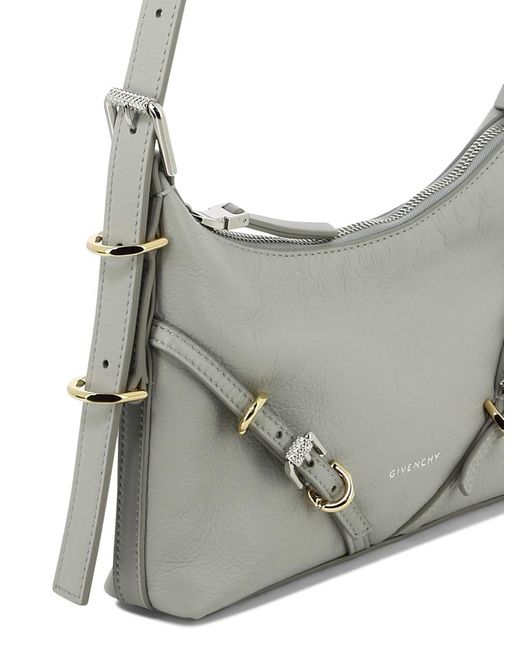 Givenchy Gray "Mini Voyou" Crossbody Bag