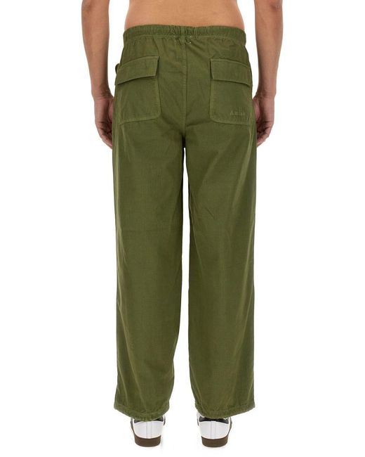 AMISH Green Parachute Pants for men