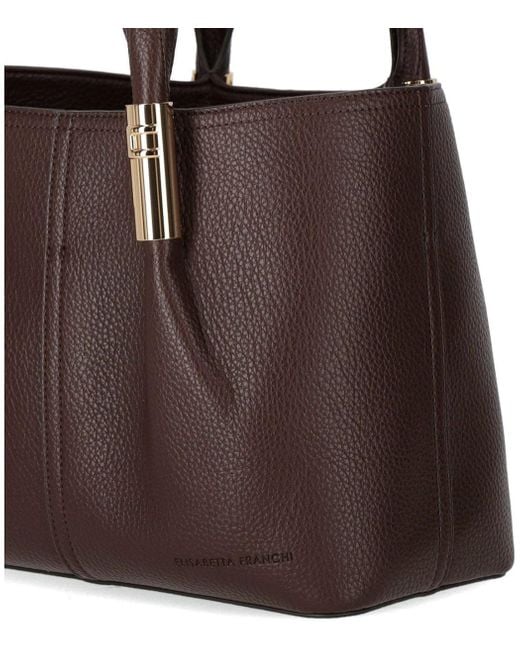 Elisabetta Franchi Brown Coffee Tote Bag