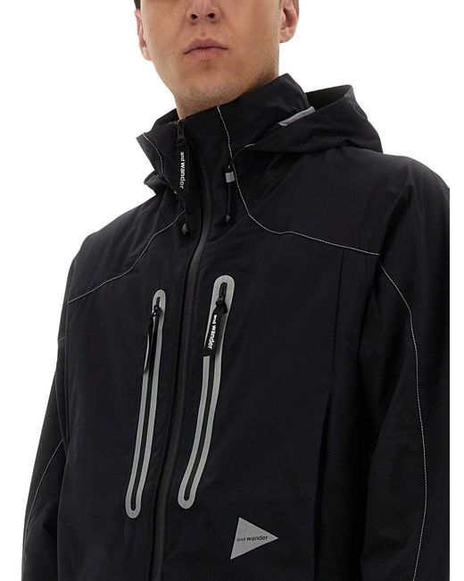 And Wander Black Pertex Shield" Jacket for men