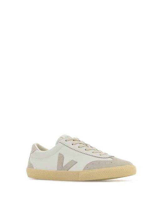 Veja White Leather Volley O.t. Sneakers for men