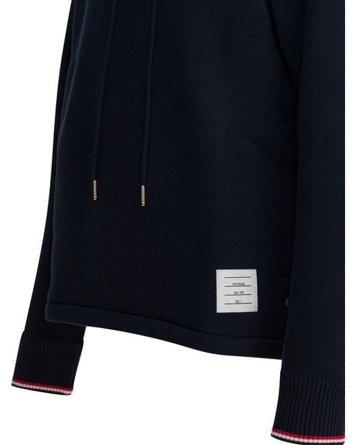 Thom Browne Blue Sweatshirt "Rwb Tape" for men