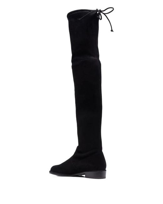 Stuart Weitzman Black Stunning Suede Knee-High Boots For