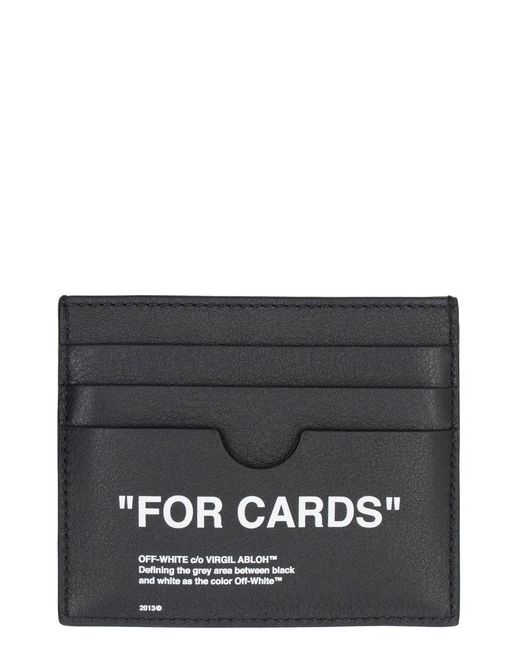 Off-White c/o Virgil Abloh Gray Card Holder for men