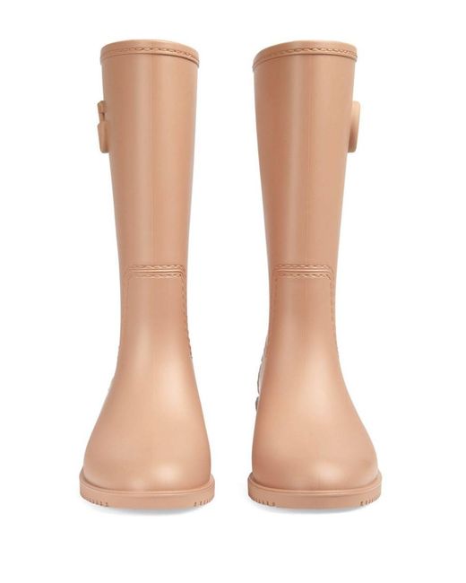 Gucci Brown Rubber Rain Boots