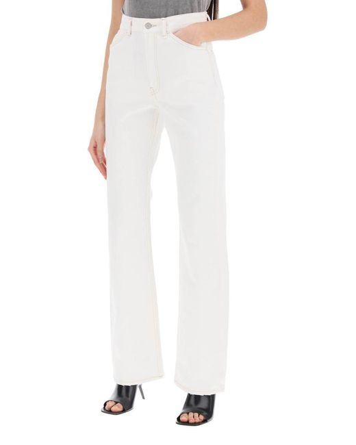 Acne White Bootcut Jeans From