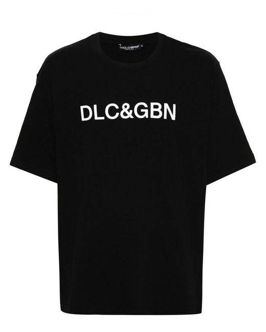 Dolce & Gabbana Black T-Shirts And Polos for men