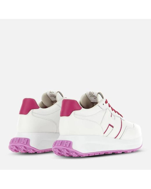 Hogan Pink Sporty Sneakers