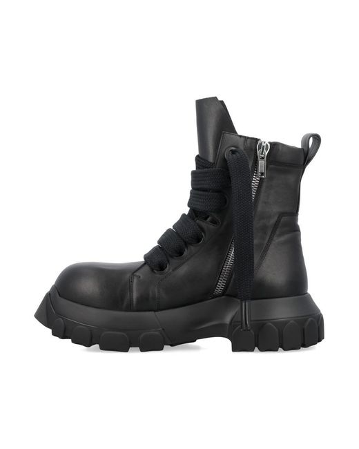 Rick Owens Black Jumbolaced Bozo Tractor for men
