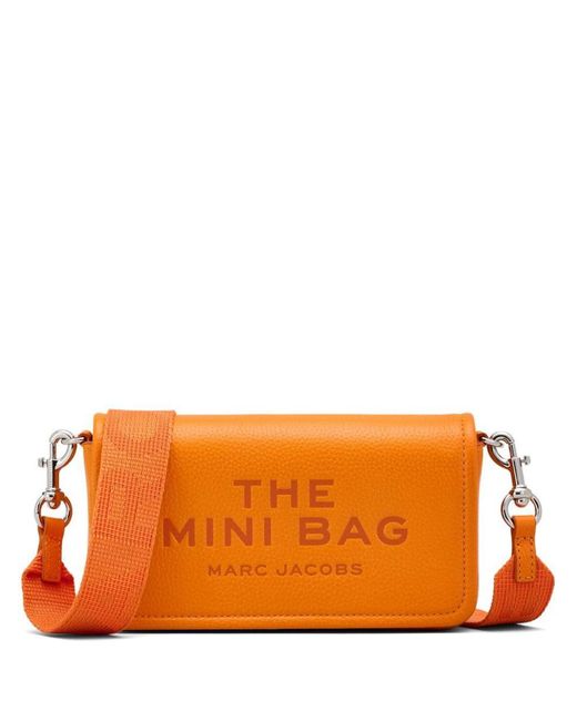 Marc Jacobs Orange The Mini Leather Tote Bag