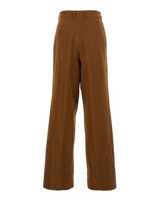 PT Torino Brown 'Frankie' Pants With Belt Loops