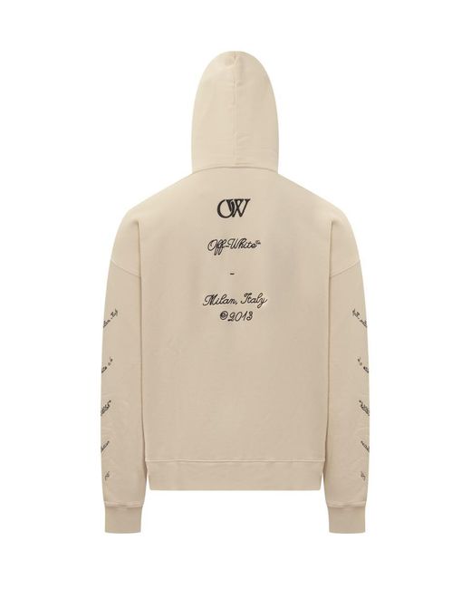 Off-White c/o Virgil Abloh Natural Sweatshirt With Logo 23 for men