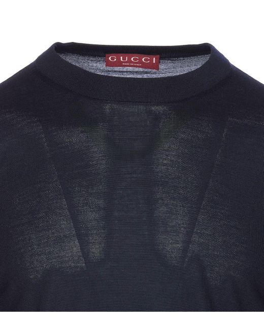 Gucci Blue Knitwear for men