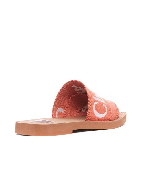 Chloé Red Chloè Sandals