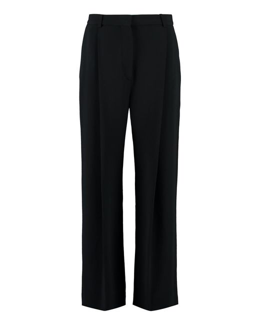 Victoria Beckham Black Jersey Trousers