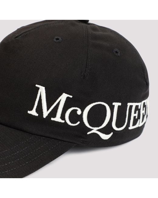 Alexander McQueen Black Cotton Hat for men