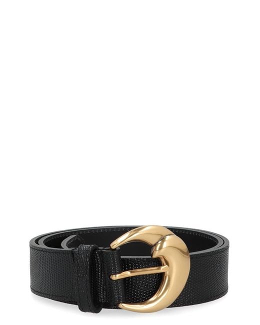 Etro Black Paisley Leather Belt