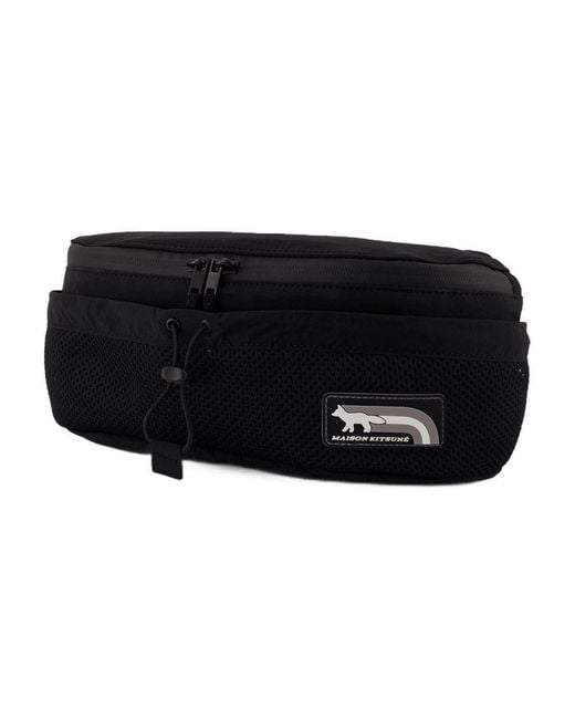 Maison Kitsuné Black Flash Fox Belt Bag