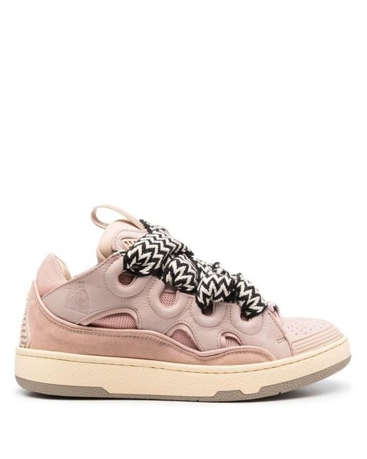 Lanvin 'curb' Sneakers in Pink | Lyst