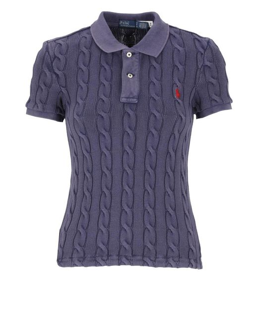 Ralph Lauren Blue T-shirts And Polos Purple