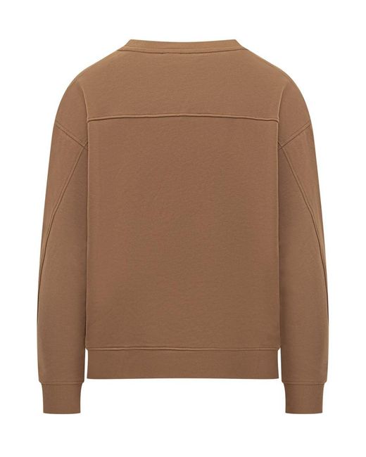 Pinko Brown Sweatshirt With Jewel Logo