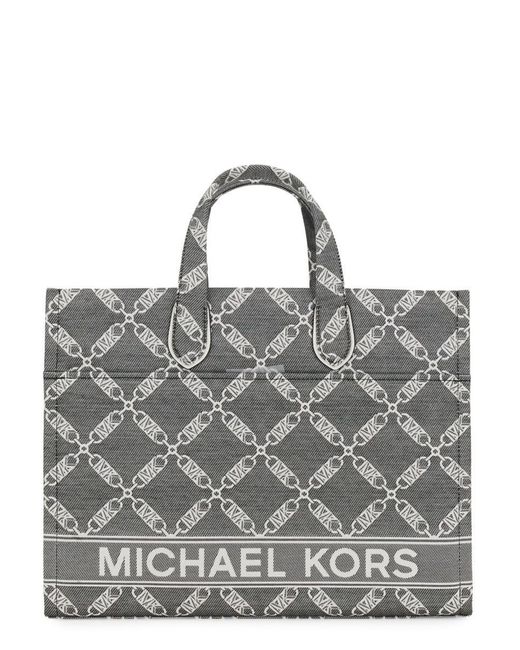 MICHAEL Michael Kors Gray Gigi Large Tote Bag