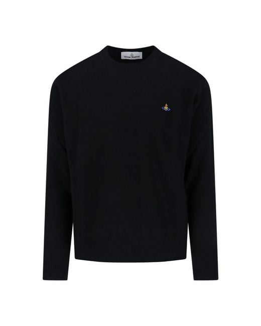 Vivienne Westwood Black Orb Sweater for men