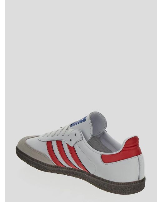 adidas White And Better Scarlet Samba Og Trainers | Lyst