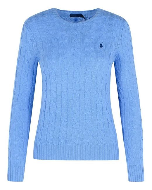 Polo Ralph Lauren Blue Light Cashmere Blend Sweater
