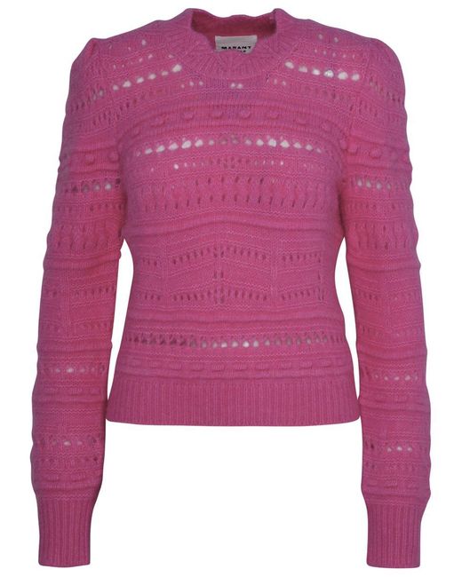 Isabel Marant Pink 'Adler' Fuchsia Alpaca Sweater