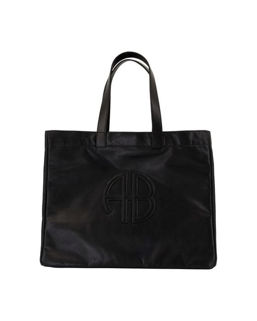 Anine Bing Black Rio Large Shopping Bag