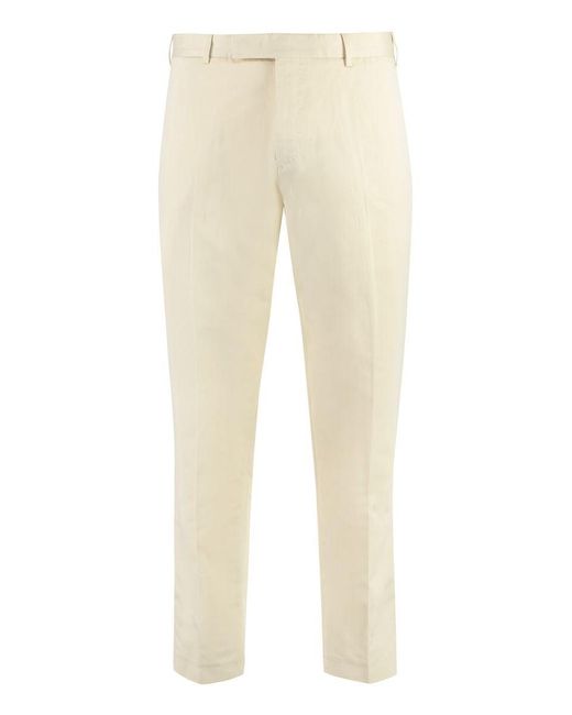 PT01 Natural Cotton-Linen Trousers for men