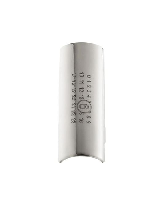 MM6 by Maison Margiela Gray "numeric" Ring
