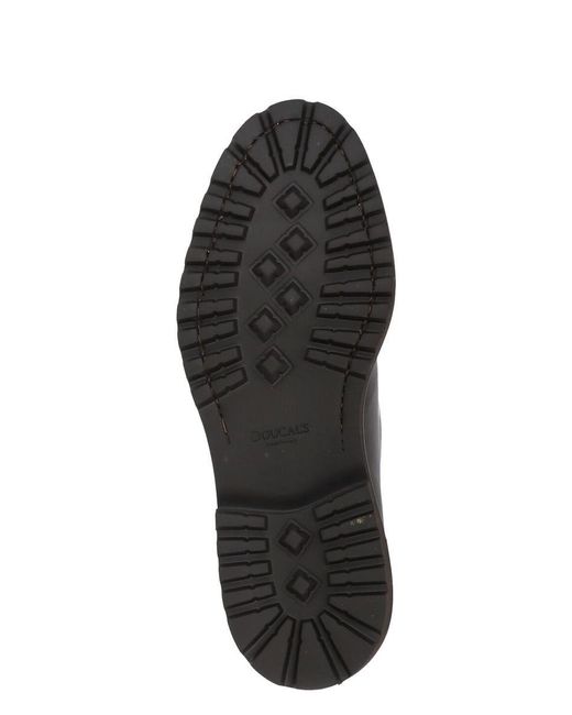 Doucal's Black Flat Shoes for men