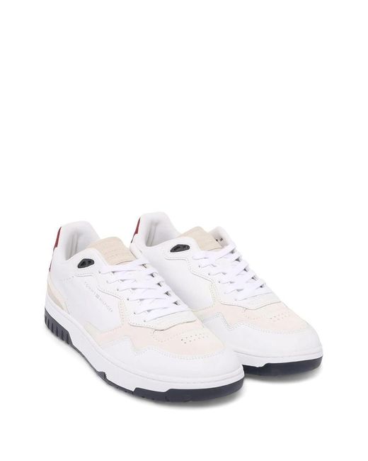 Tommy Hilfiger White Better Basketball Shoes for men