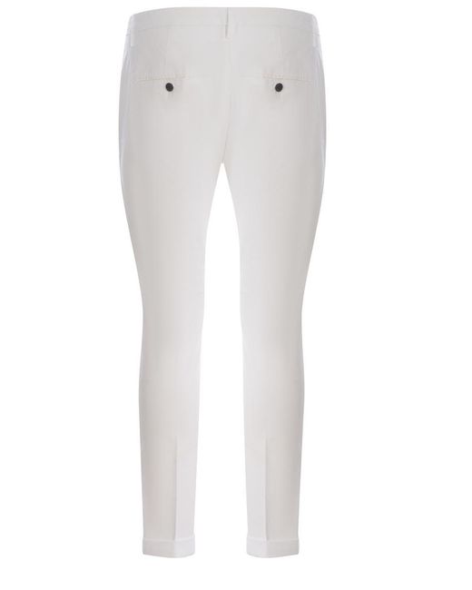 Dondup White Trousers for men