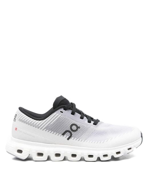 On Shoes White Cloud 6 Push Sneakers