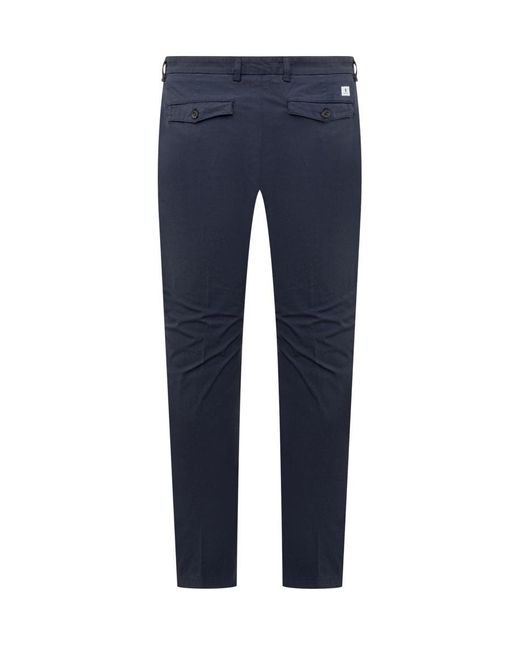 Department 5 Blue Department5 Cotton Trousers for men