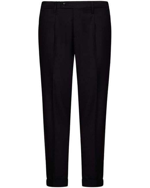 MICHELE CARBONE Black Trousers for men