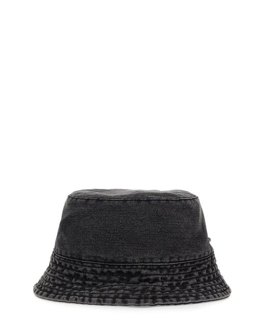 Our Legacy Black Canvas Bucket Hat for men