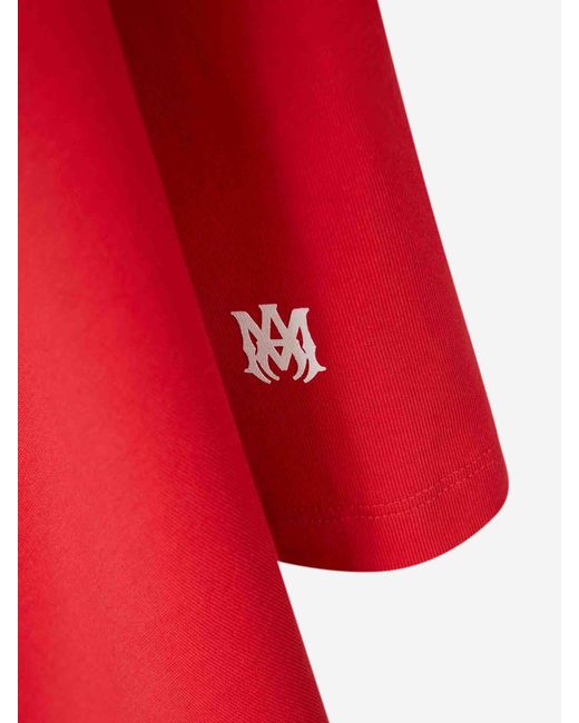 Amiri Red Printed Logo T-shirt for men
