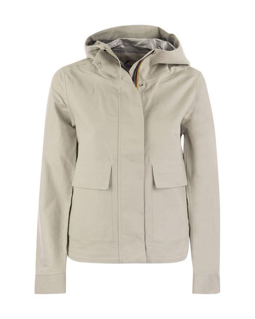 K-Way Gray Sarthe - Hooded Jacket
