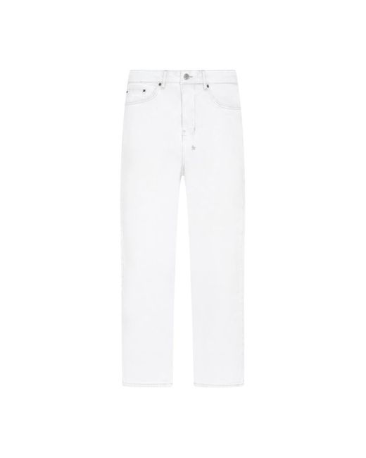 Ksubi Logo-tag Mid-rise Jeans in White for Men | Lyst Canada